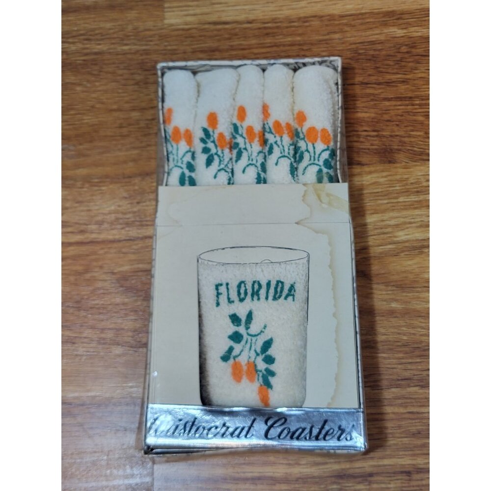 New Vintage Aristocrat Coasters Oranges Florida